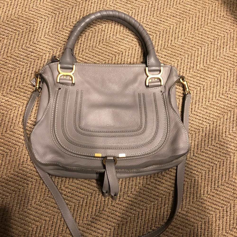 Chloe Medium Marcie handbag in cashmere grey